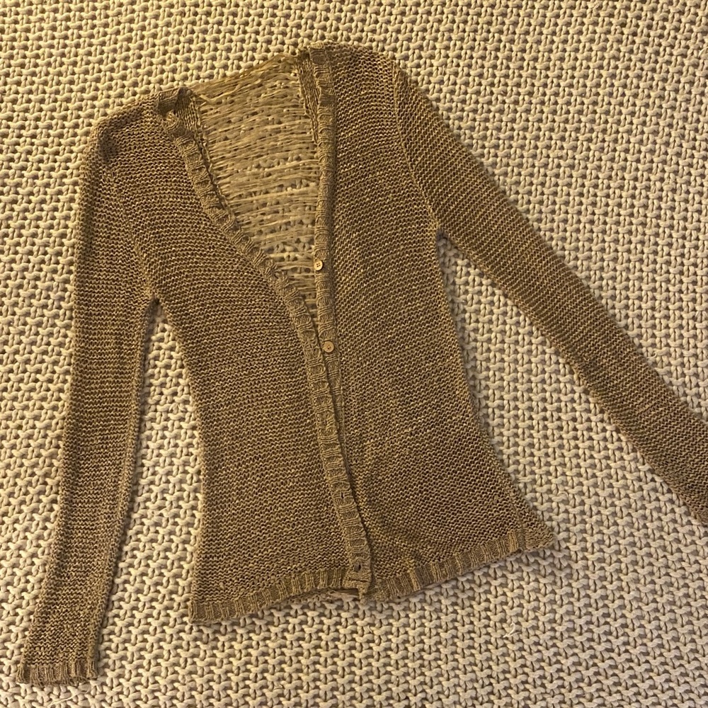 Daytrip Light Brown Knit Cardigan